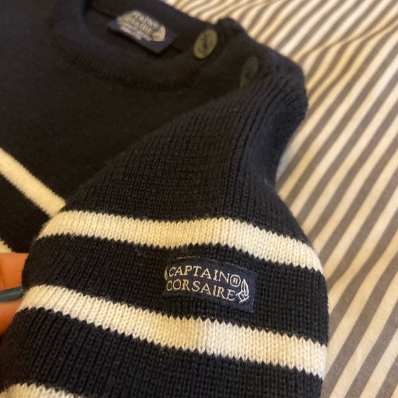 Striped French Breton Sweater, by Captain Corsaire, Made in France, NWOT, 6 - Picture 5 of 5